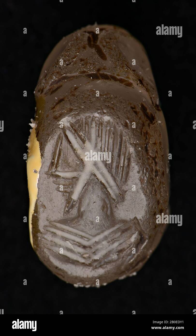 Stempelsiegel, Kristall, ø 1,5 cm, Iran Stockfoto