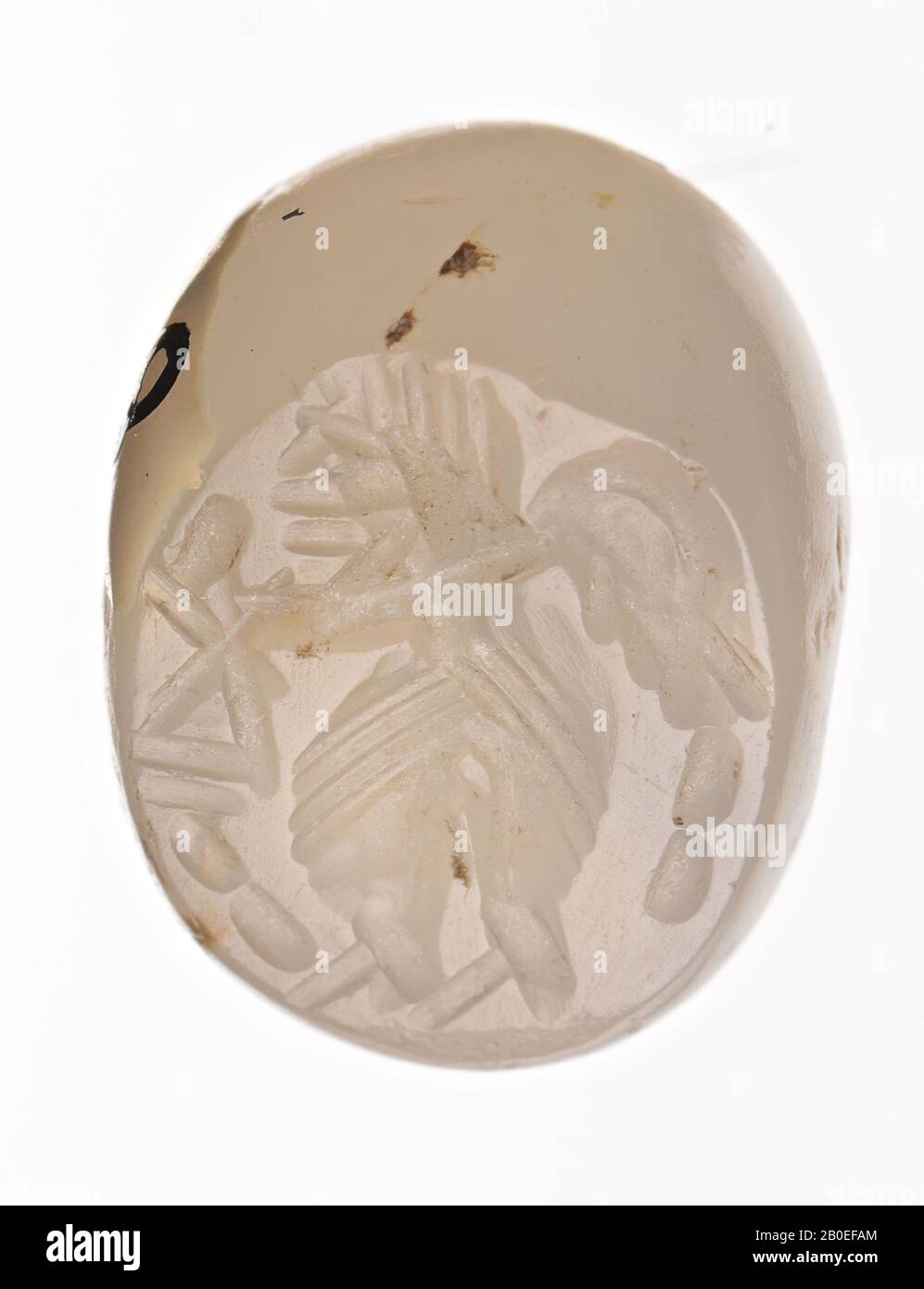 Stempel, Kristall, ø 1,1 cm, Iran Stockfoto