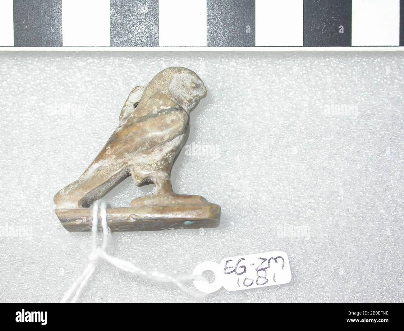 Falcon, Amulett, Tier, Stein, 1,6 cm, Ägypten Stockfoto