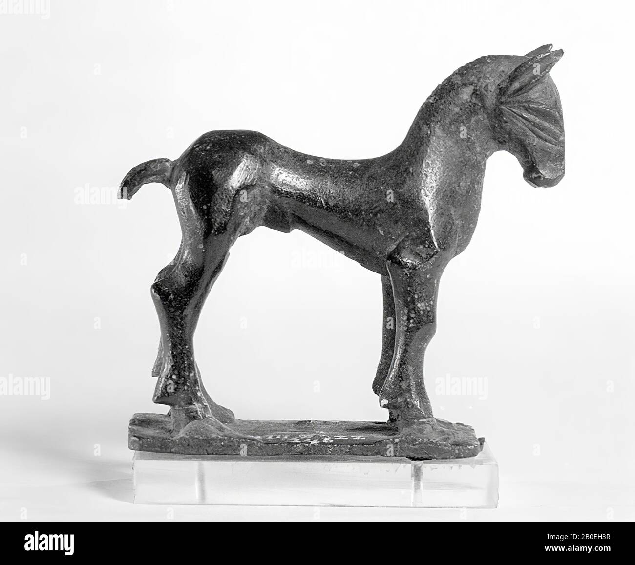 Klassische Antike, Tierfigur, Bronze, 6,1 x 5,8 x 2 cm, Standort, Italien Stockfoto