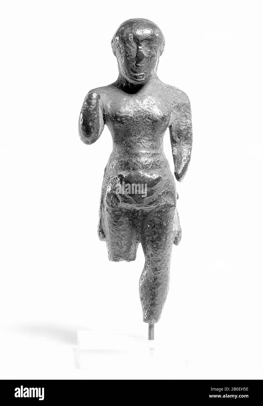 Klassische Altertümer, Statuette, Bronze, 8,5 x 3,3 x 2 cm ex-Sockel, Sockel 3 x 3 x 0,6 cm, Standort, Italien Stockfoto