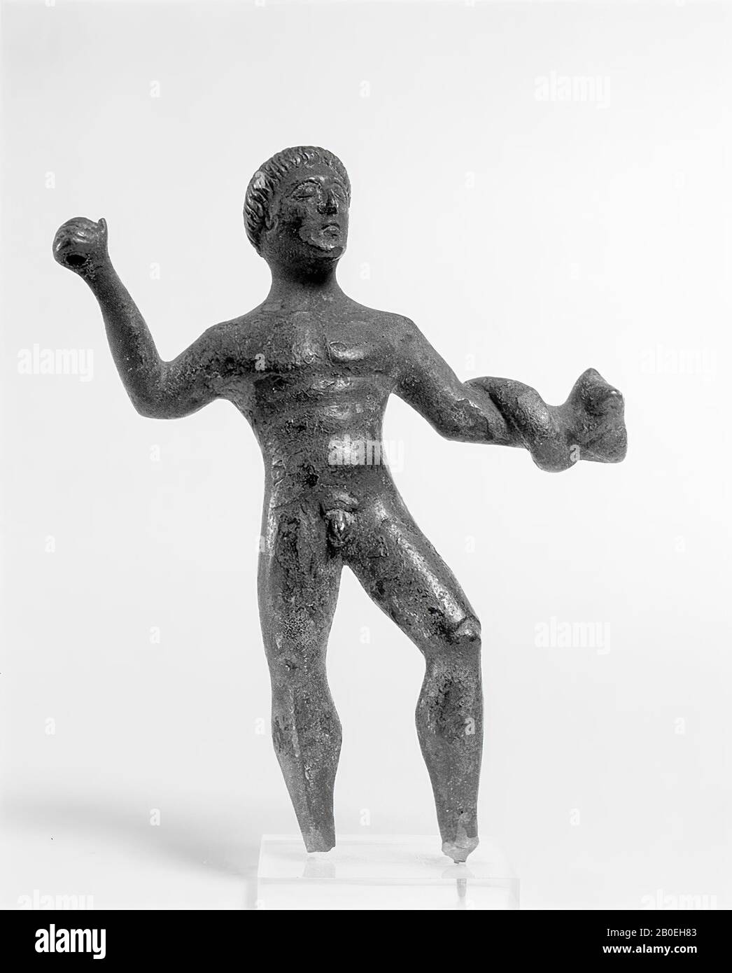 Klassische Altertümer, Statuette, Bronze, 11,5 x 8,7 x 3 cm Stockfoto