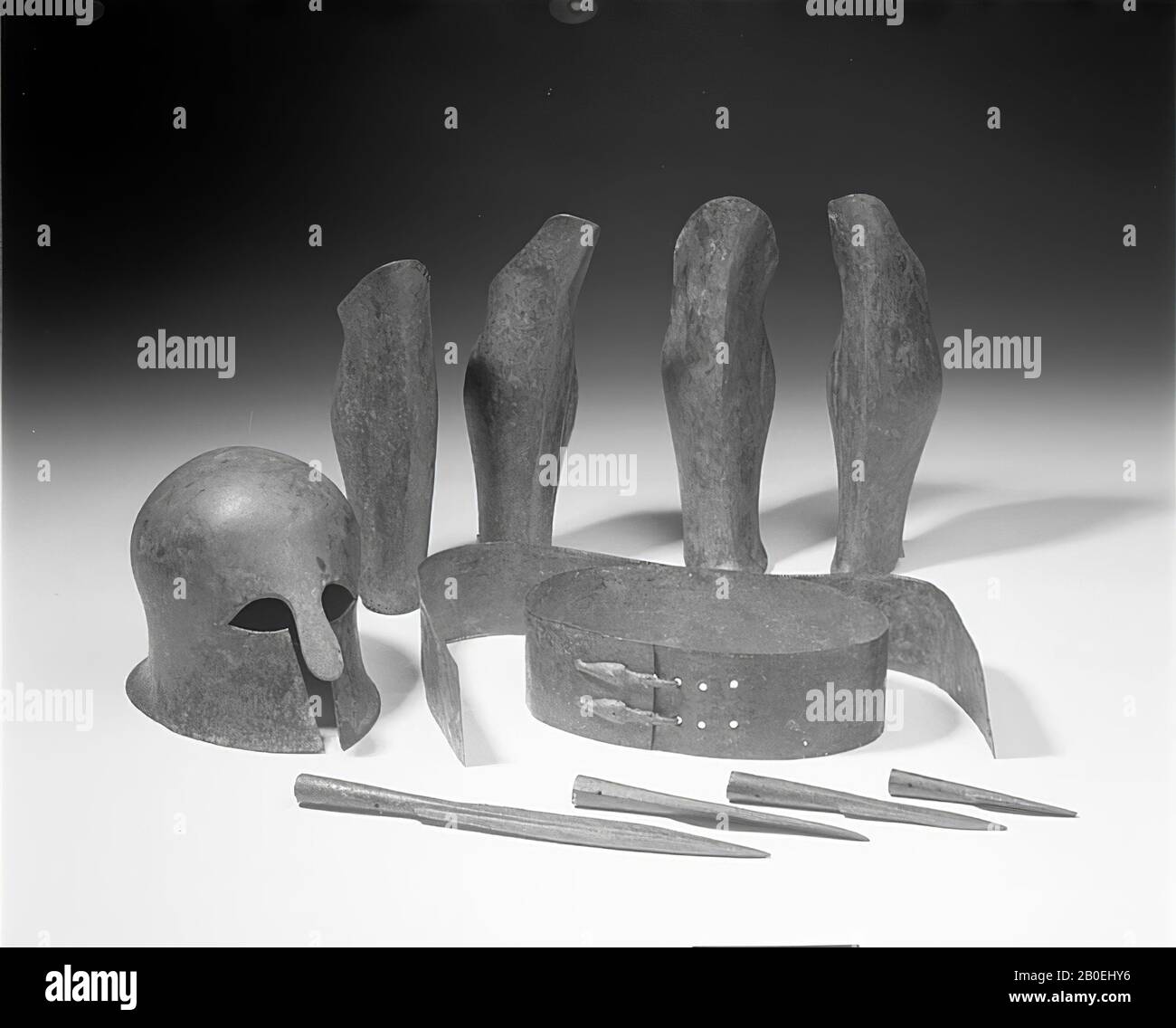 Klassisches Altertum, Helm, Bronze, h., 20,7 cm, Lage, Italien Stockfoto