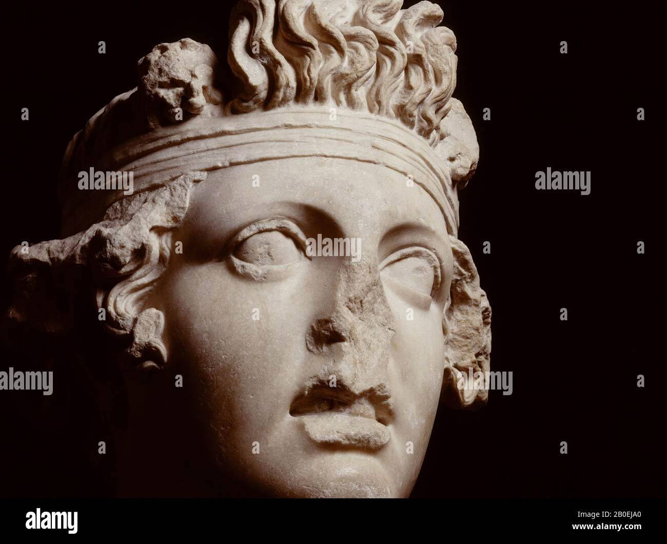 Statue, Fragment, Marmor, H. 81 cm, 208 kg, Kaiserliche Zeit 95-105 n. Chr., Türkei Stockfoto