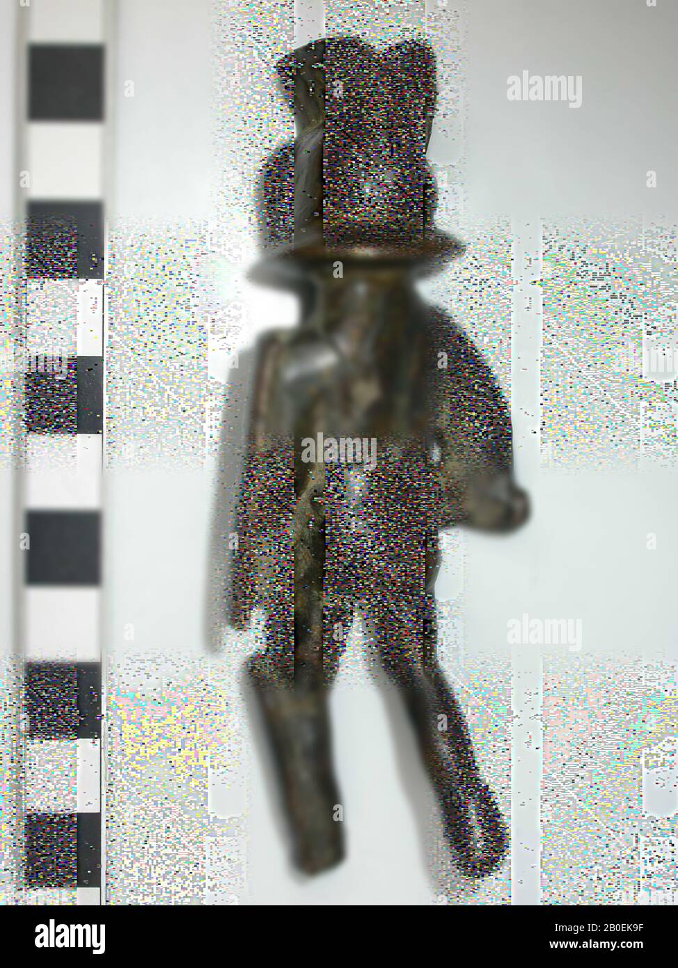 Figurine, Metall, Bronze, 10,7 cm, römische Kaiserzeit 0 Stockfoto