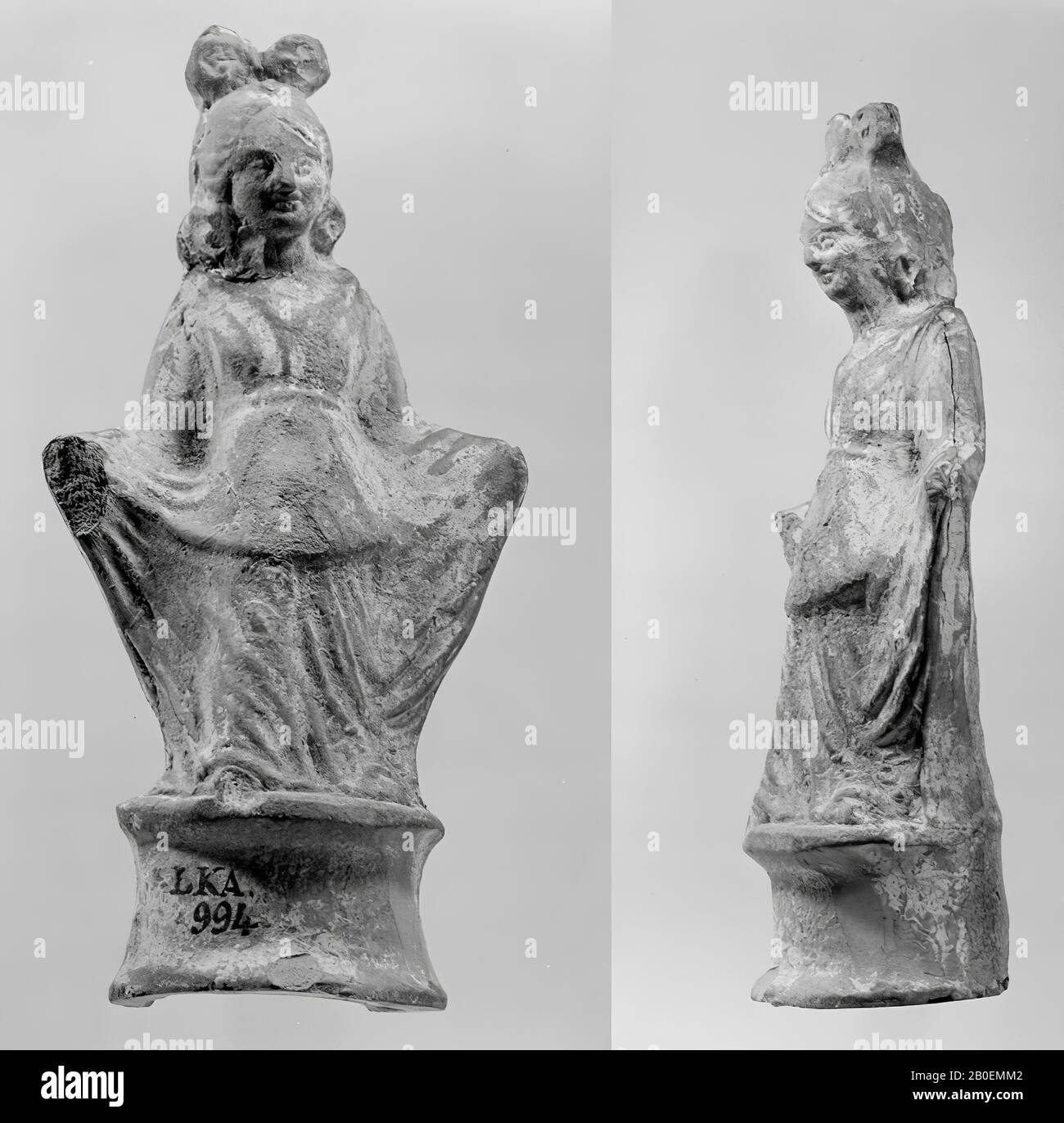 Figurine, Steingut, Terrakotta, 11,1 cm, hellenistisch (?) -120 Stockfoto