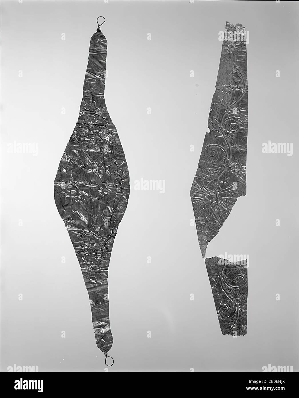 Grab diadem, Blattgold, 5,1 x 23,5 cm, -500 Stockfoto