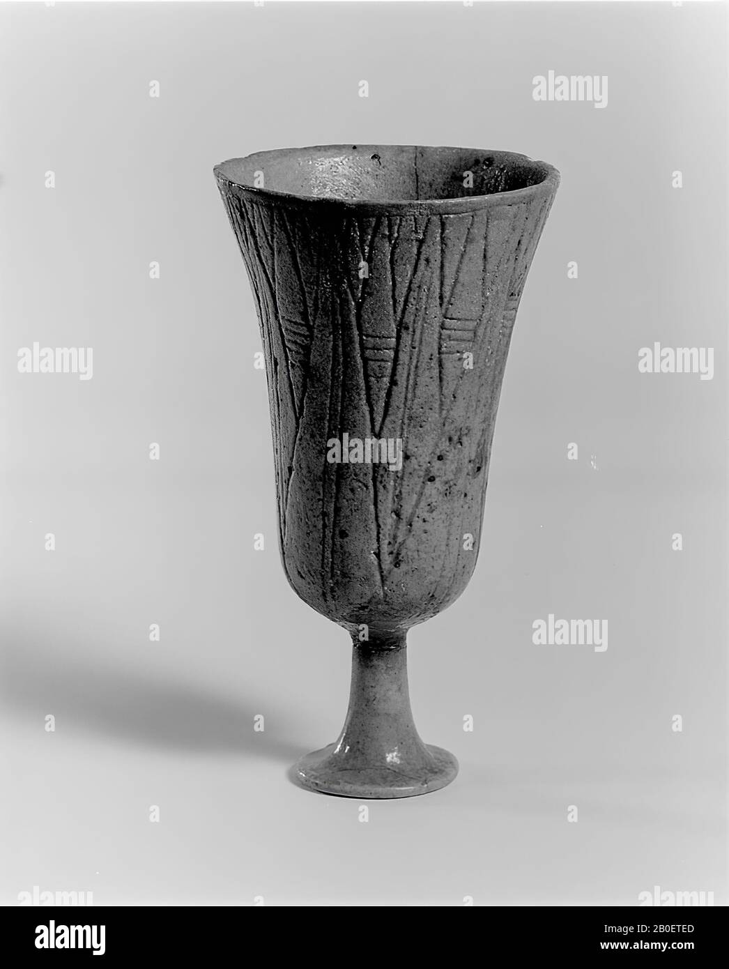 Lotus-Becher, lotus-becher, Faience, 14,5 cm, Neues Königreich, Ägypten Stockfoto