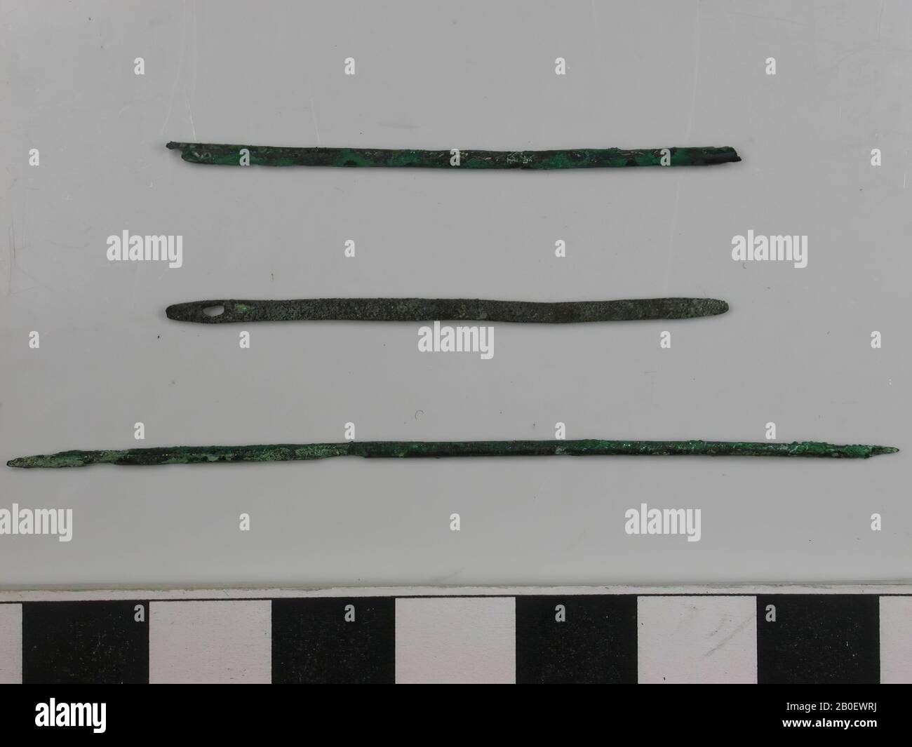 Nadel, Nadel, Bronze, Länge: 5 cm, Neues Königreich, Ägypten Stockfoto