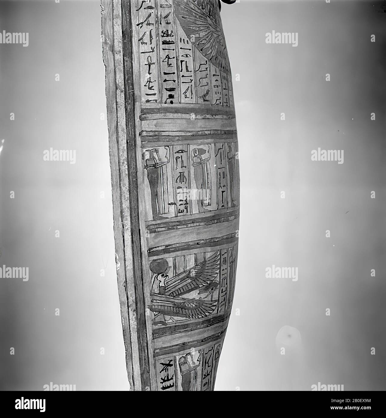 Pawiamen, Kartonnage, Kartonnage, 44 x 54 x 200 cm, Spätzeit, 25. -26. Dynastie, 700-650 v. Chr., Ägypten Stockfoto