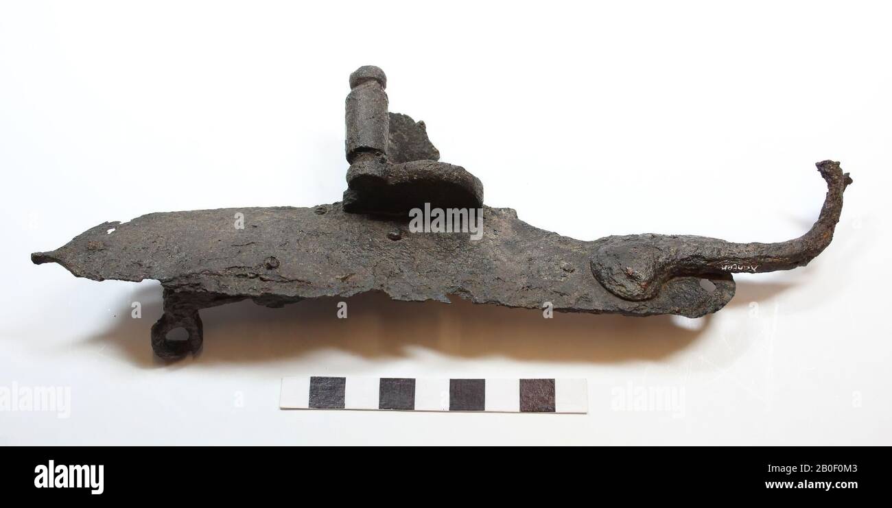 Keine Zahl auf Objekt, Fragment von Gewehr, Metall, Eisen, 22,4 x 6,8 x 5,2 cm, nt, Deutschland, unbekannt, unbekannt, Xanten Stockfoto