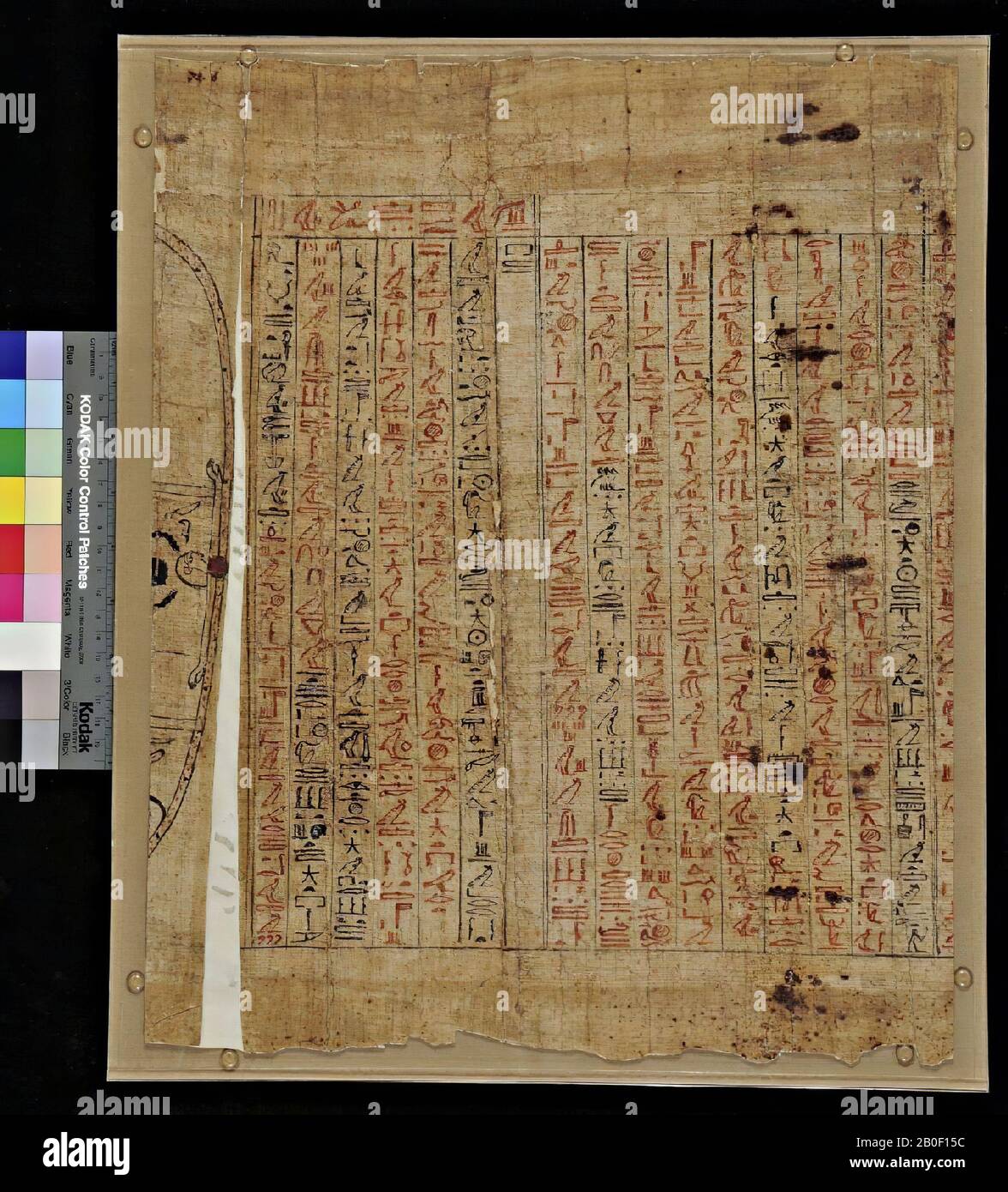 Ägypten, Amdoeat, Vignetten, Papyrus, 46 x 37 cm Stockfoto