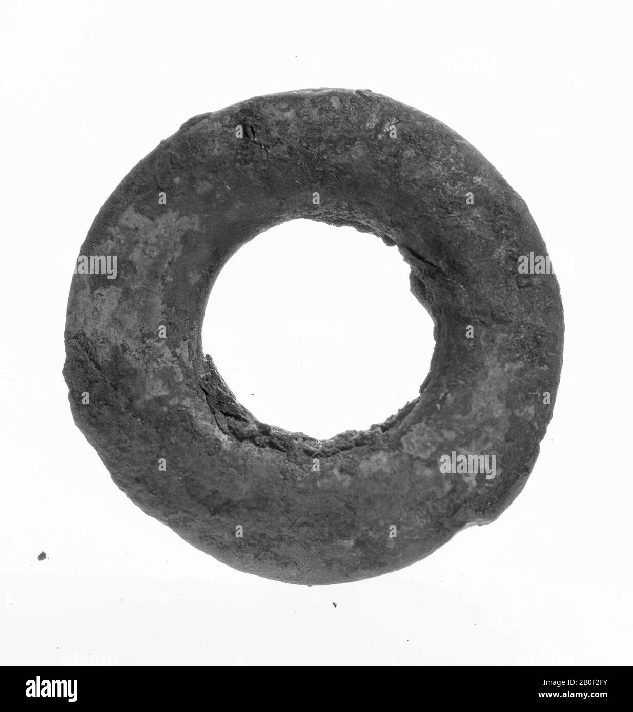 Bronzering, Ring, Metall, Bronze, Durchmesser: 3,6 cm, roman 40-250, Niederlande, Südholland, Katwijk, Valkenburg Stockfoto