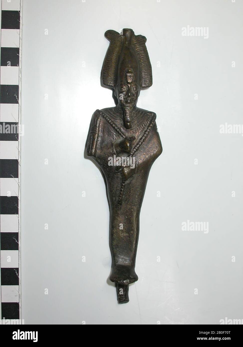Osiris, stehend, Bronze, gott, Bronze, 13,8 cm, Spätzeit, Ägypten Stockfoto