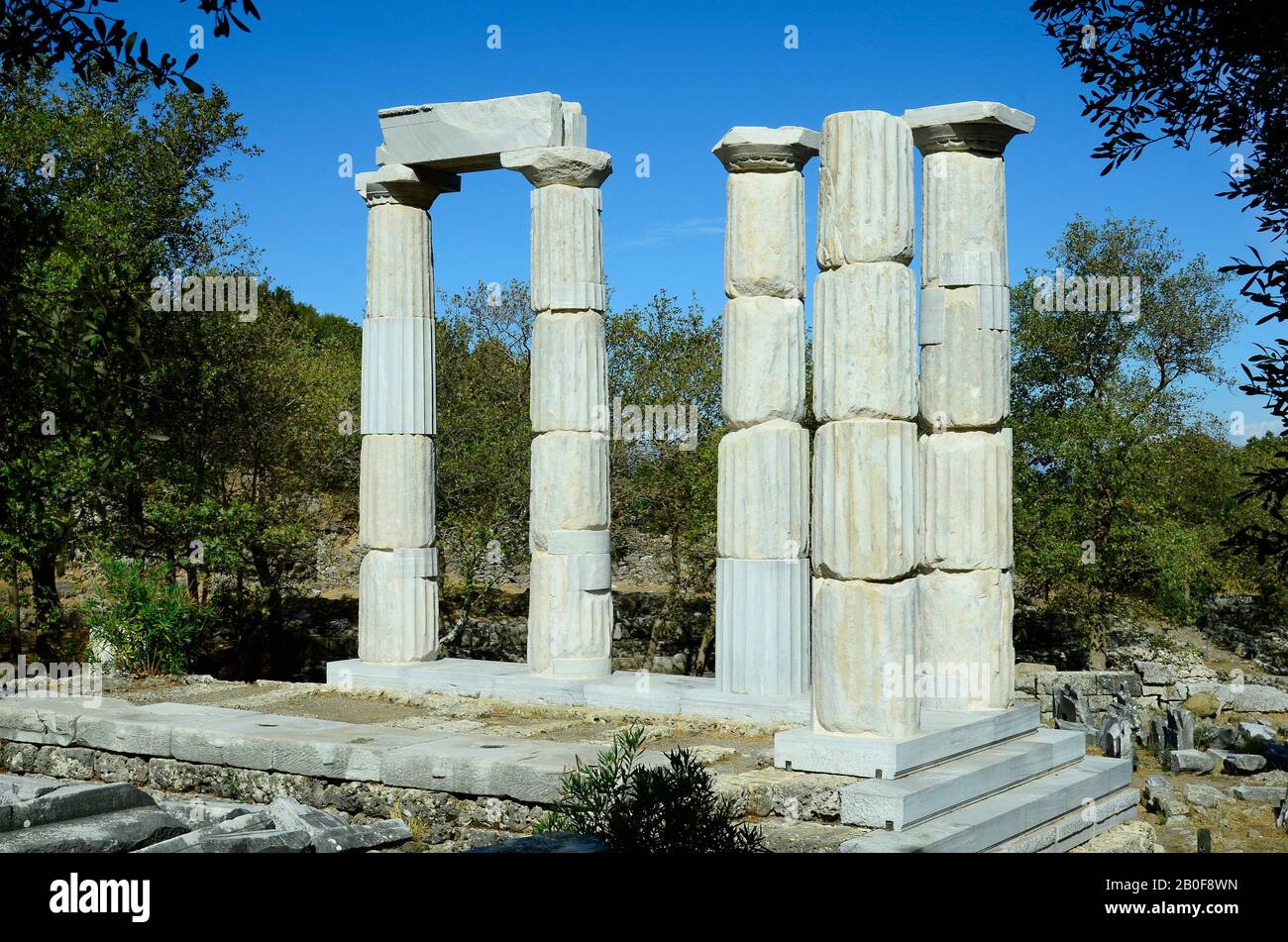 Griechenland, Samothrake, historisches Gebiet von Paleopolis Stockfoto