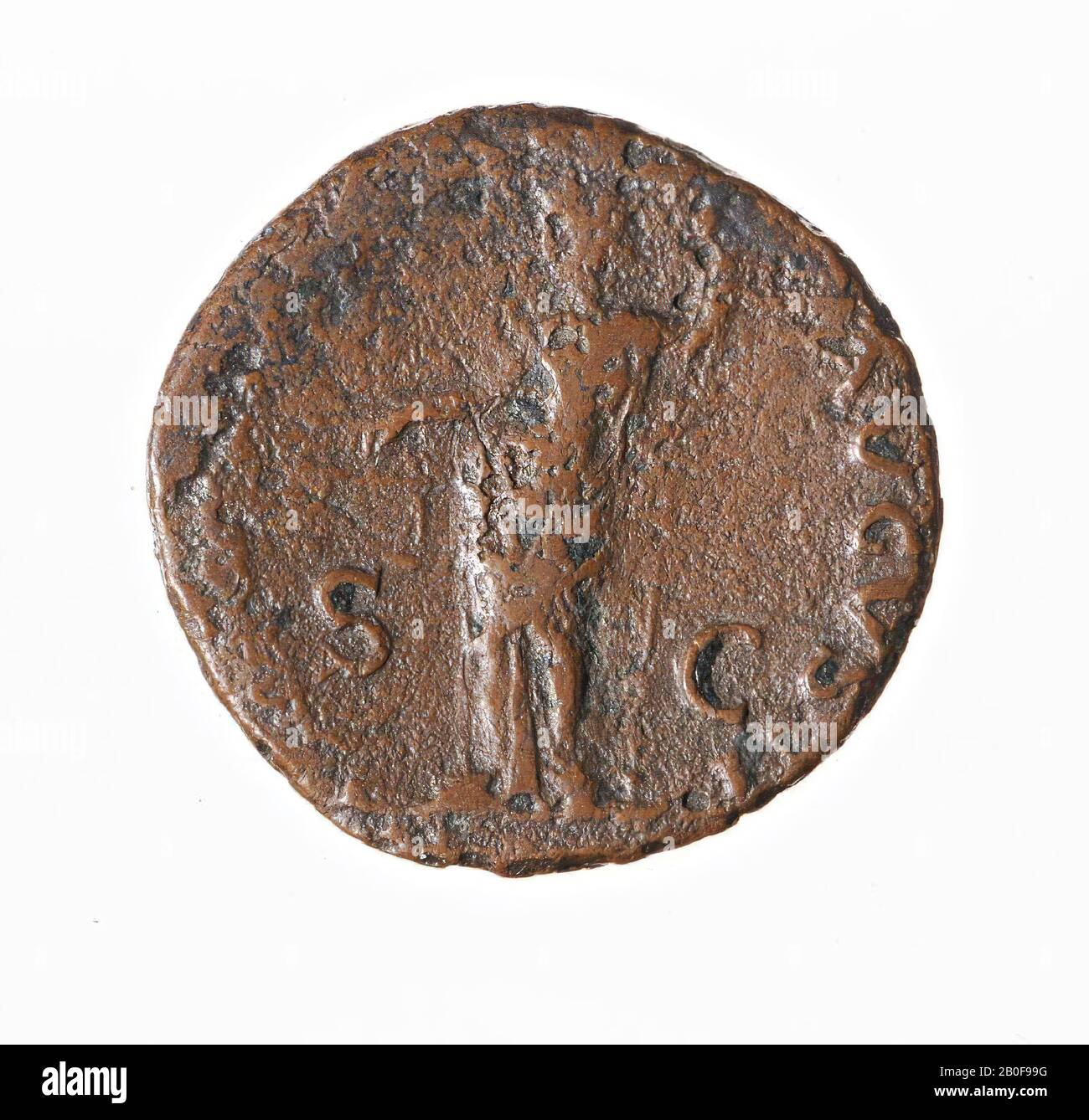 VZ: Laureierte Büste n.r., IMP CAES VESPASIAN Aug Cos III, Kz: Aequitas mit Schuppen und Speer n.l., [AEQVITAS Stockfoto