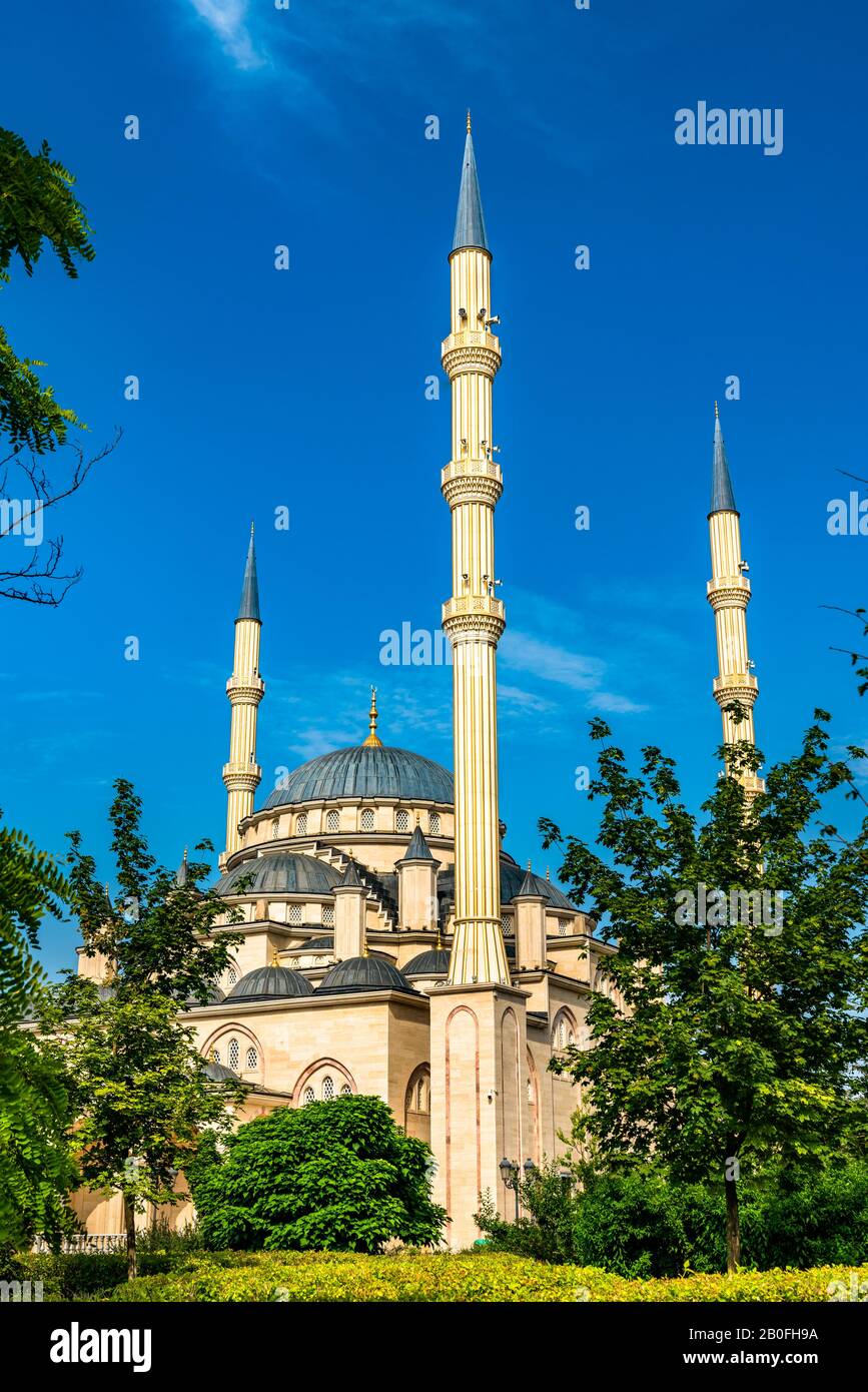 Das Herz der Tschetschenien-Moschee in Grosny, Russland Stockfoto