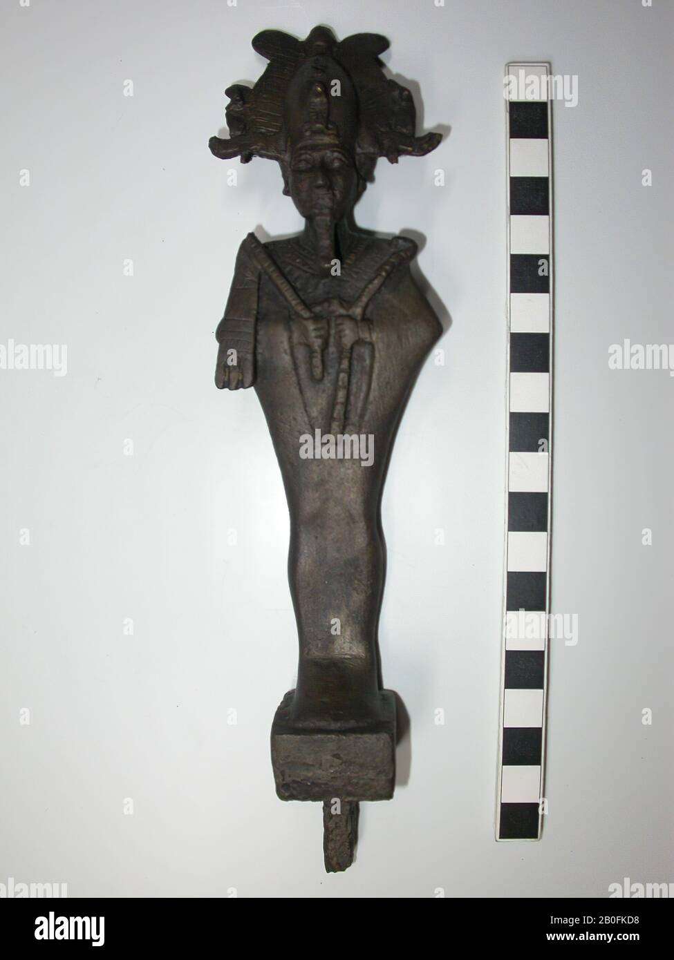 Statue, Osiris, Krone, Bart, Flagellum, Zepter, Bronze, gott, Bronze, 22 cm, Ägypten Stockfoto