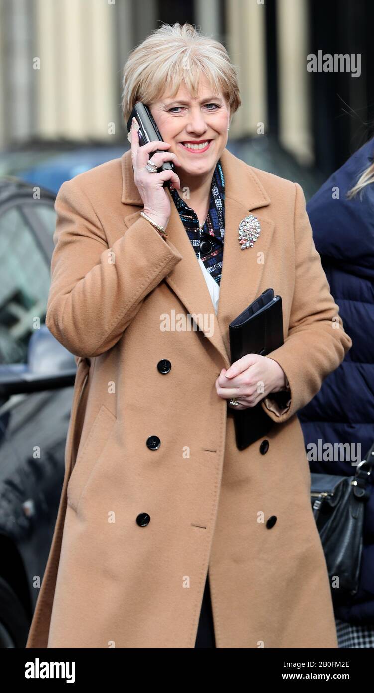 Fine Gael TD Heather Humphreys bei der Ankunft im Leinster House, Dublin, für die erste Sitzung des 33. Dail. Stockfoto