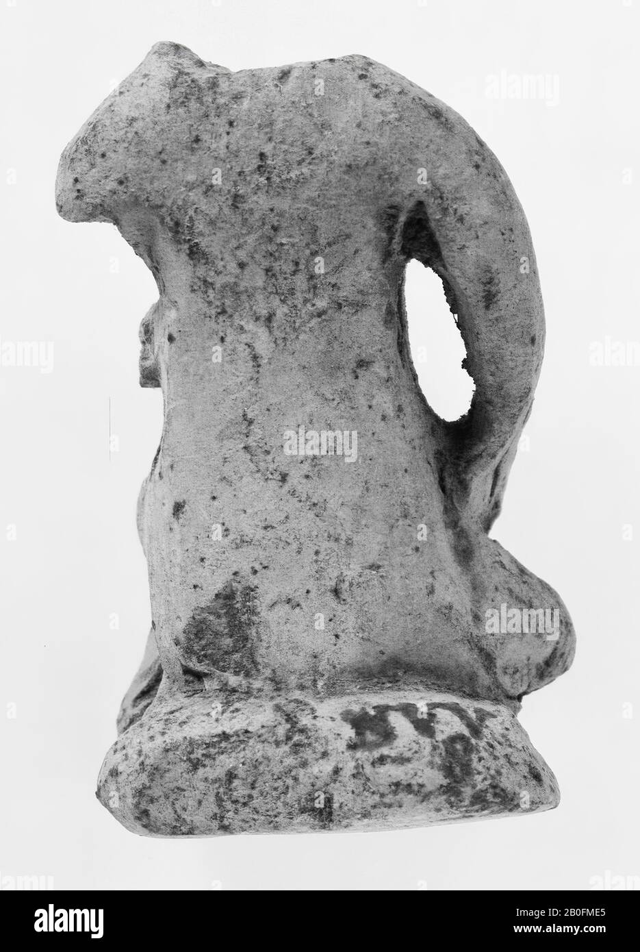 Niederlande Mittelalter, Figurine, zweiseitig, Steingut, Terrakotta, lmeb 1450-1500, Niederlande, Gelderland, Nijmegen, Nijmegen Stockfoto