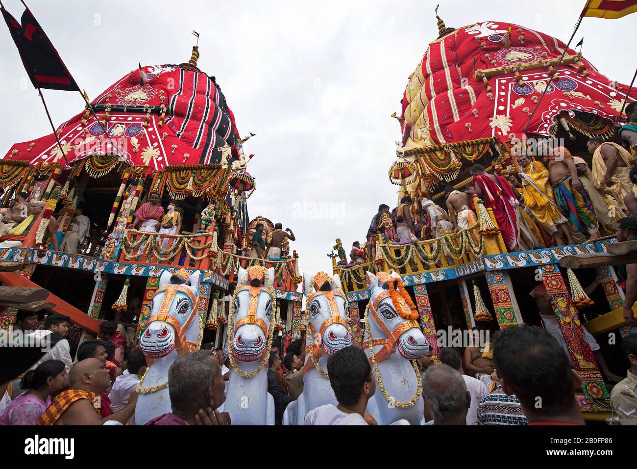 Das Bild von Rath Yatra oder Karre Festival von Jagannath in Puri, Odisha, Indien, Asien Stockfoto