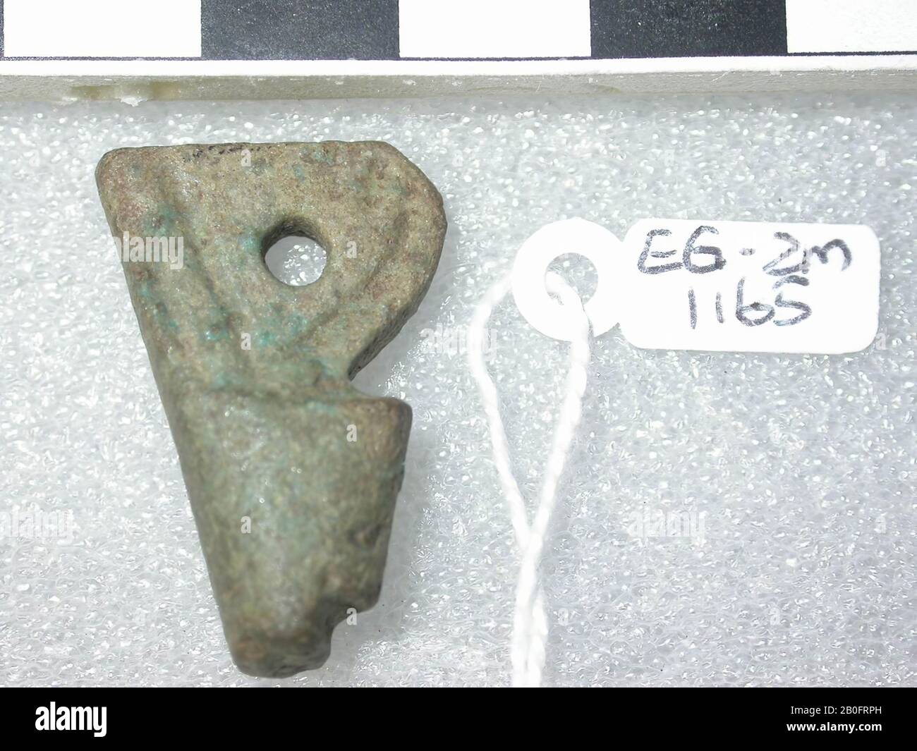 Krone, Unterägypten, Amulett, Objekt, Faienz, 2,8 cm, Ägypten Stockfoto