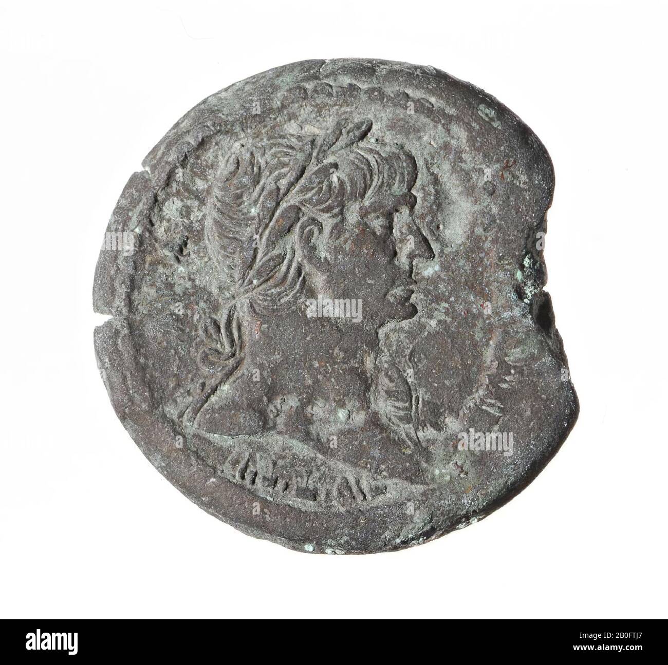 Coin, aes-33, Trajan, Vz: Trajanuskop r., Aegis, AUT TR [AIAN Stockfoto