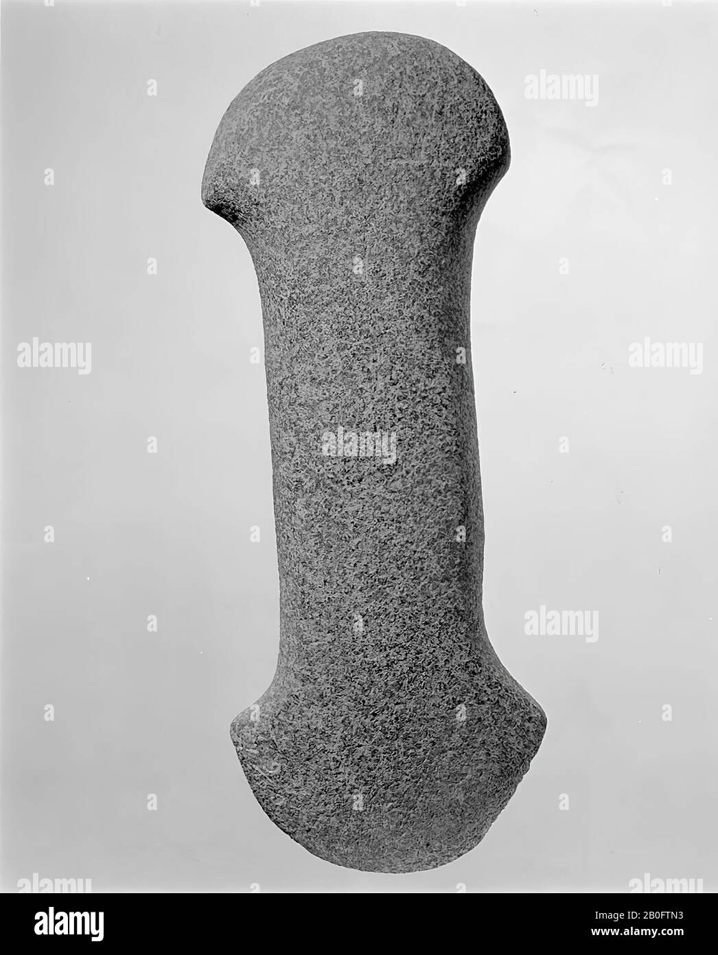 Granit-Axt, beidseitig breiter Halbkreis, Hammer, Stein, Länge 19,5 cm, Vorgeschichte -2900 Stockfoto