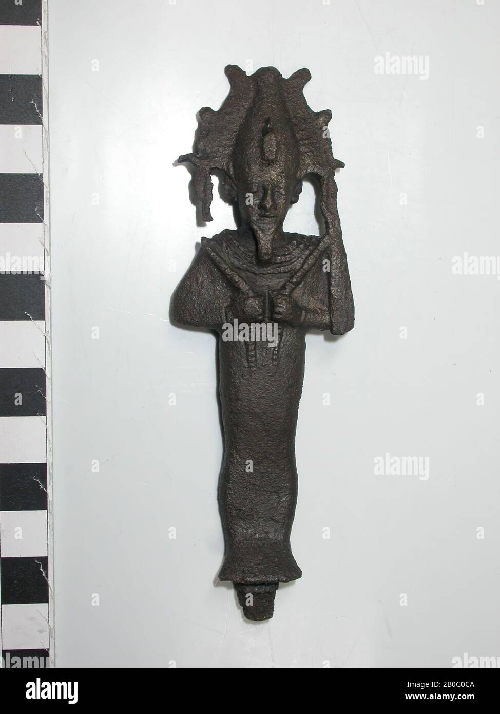 Osiris, stehend, Bronze, gott, Bronze, 10,6 cm, Spätzeit, Ägypten Stockfoto