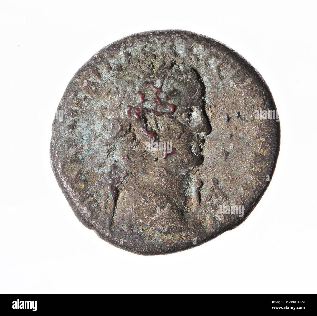 Coin, Tetradrachm, Claudius I, Vz: Claudiuskop r., TI KLAUDI KAIS SEB DEUTSCH AUTOKR, L A (Jahr 1), Kz: Messalina steht .l. An der Säule, [MESS Stockfoto