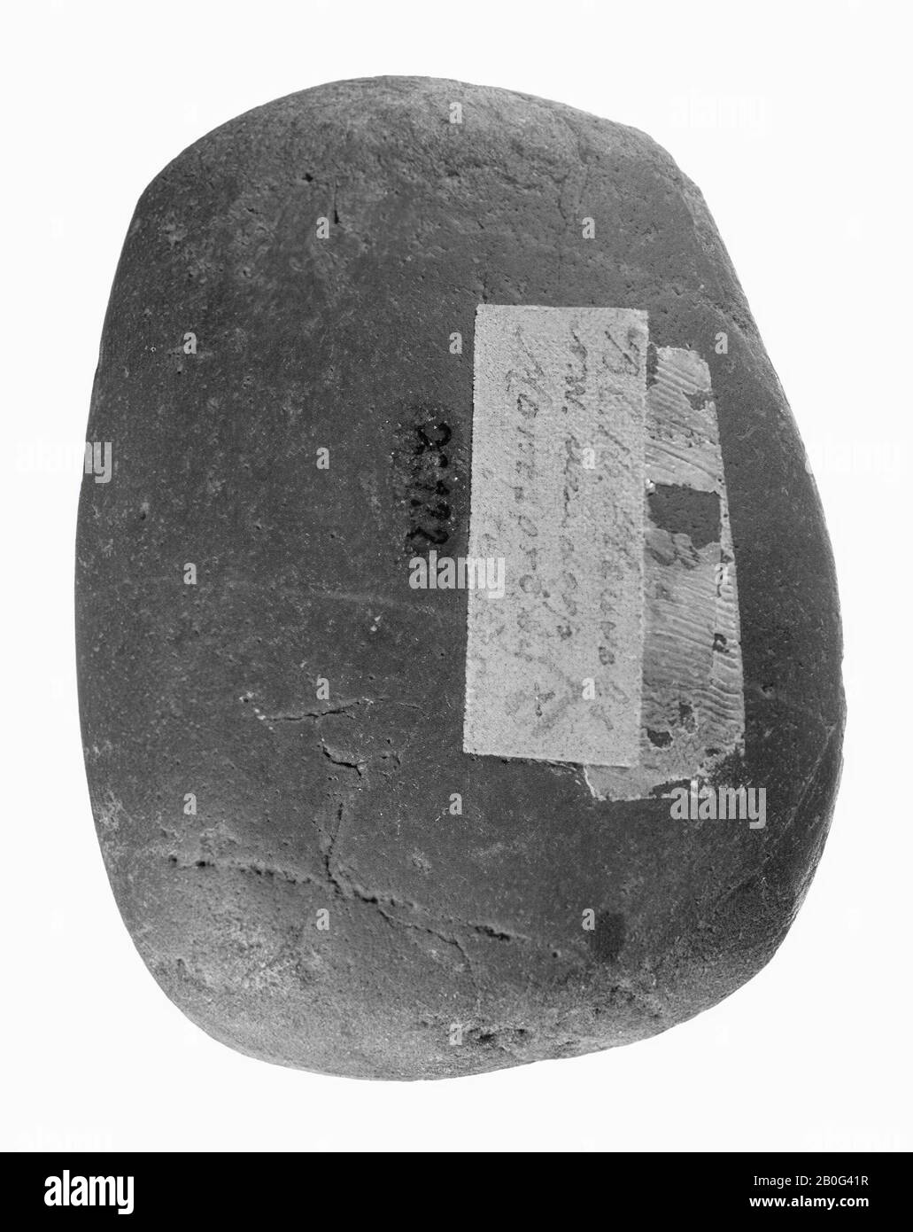 Käfer aus rotem Maasedel, auf zwei Seiten (Quarzit, mit ferruginöser Schicht, Stein), Stein, Stein, prähistorische -4000 verwendet Stockfoto