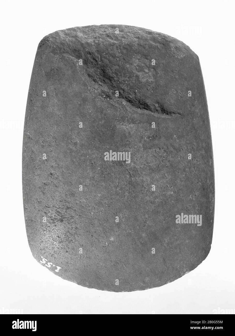 Polierte Axt aus Quarzit, Axt, Stein, Länge: 9,8 cm, Vorgeschichte -4000 Stockfoto