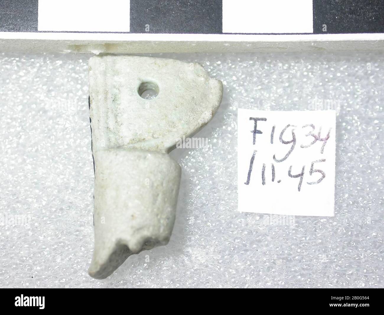 Krone, Unterägypten, Amulett, Objekt, Faienz, 2,5 cm, Ägypten Stockfoto