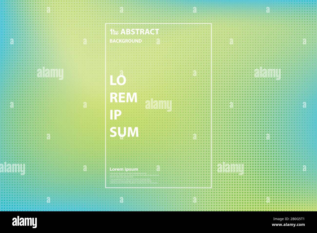 Abstrakter, blauer und gelber Hintergrund mit Punkten Halbtonmuster Mesh-Dekoration Hintergrund. Dekorieren für Werbung, Poster, Kunstwerke, Vorlagendesign, Stock Vektor