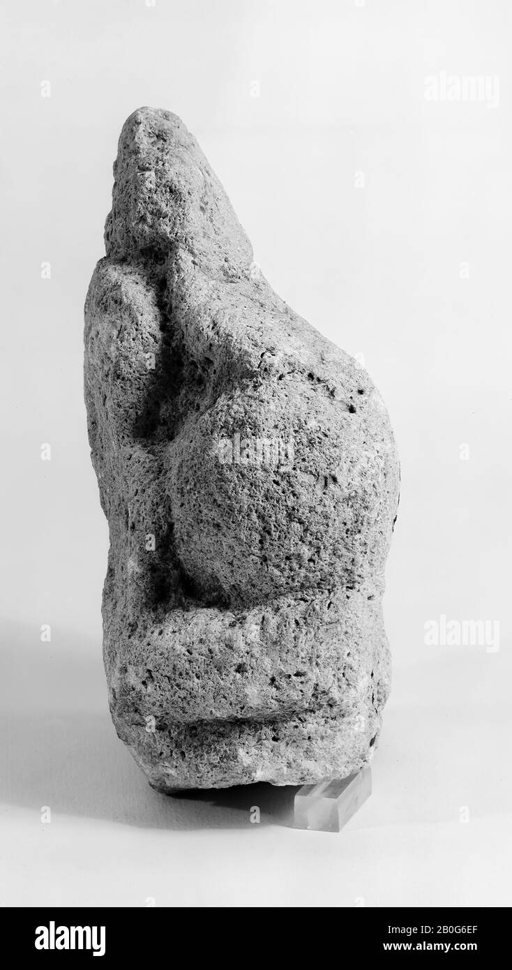 Niederländische Römerzeit, Altar, Stein, Kalksteine, 12,5 x 9,5 x 6 cm, roman 150-250, Niederlande, Zeeland, Noord-Beveland, Colijnsplaat, Oosterschelde Stockfoto