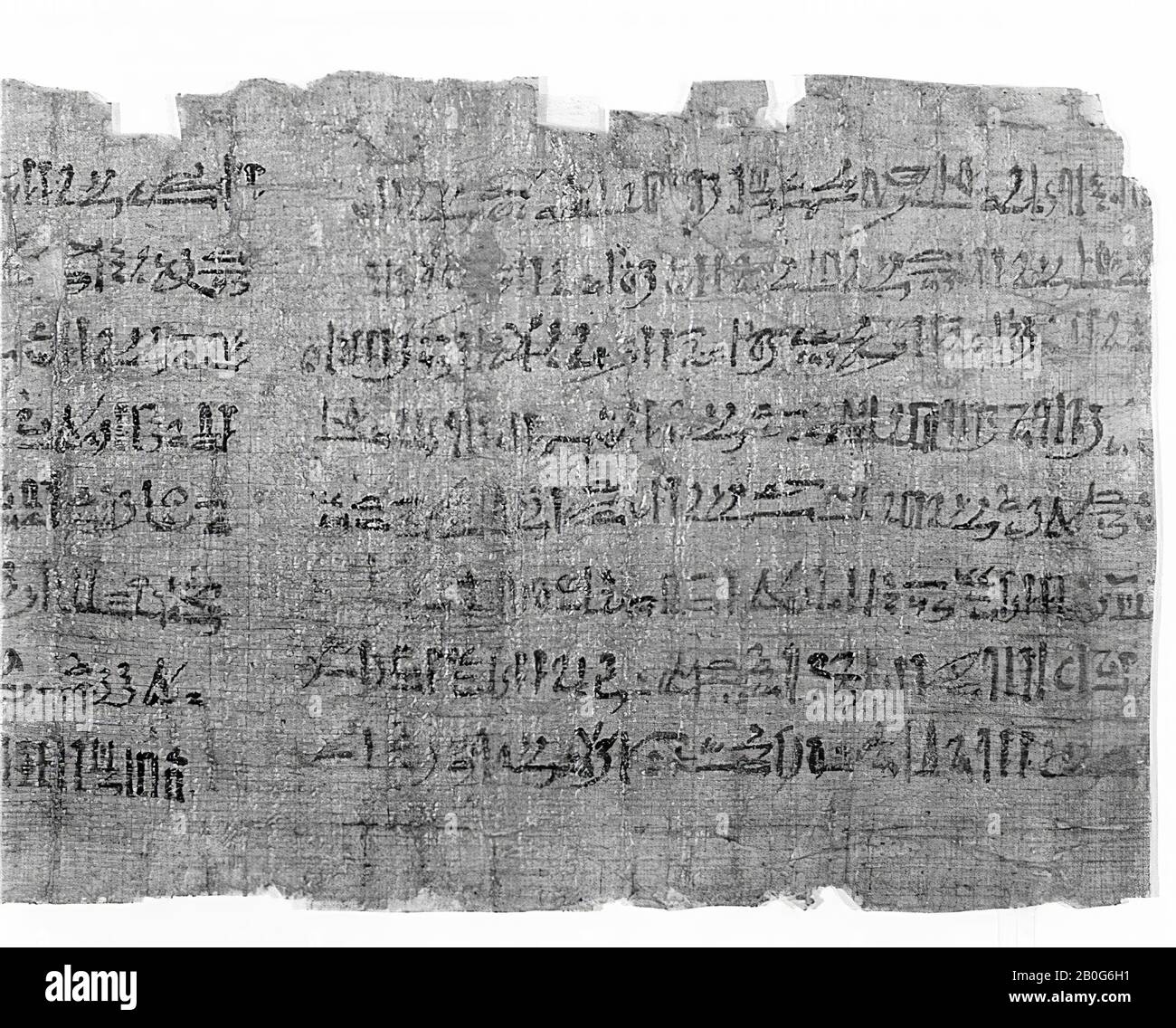 Ägypten, Handschrift, hieratisch, Papyrus, 17,5 x 54 cm Stockfoto