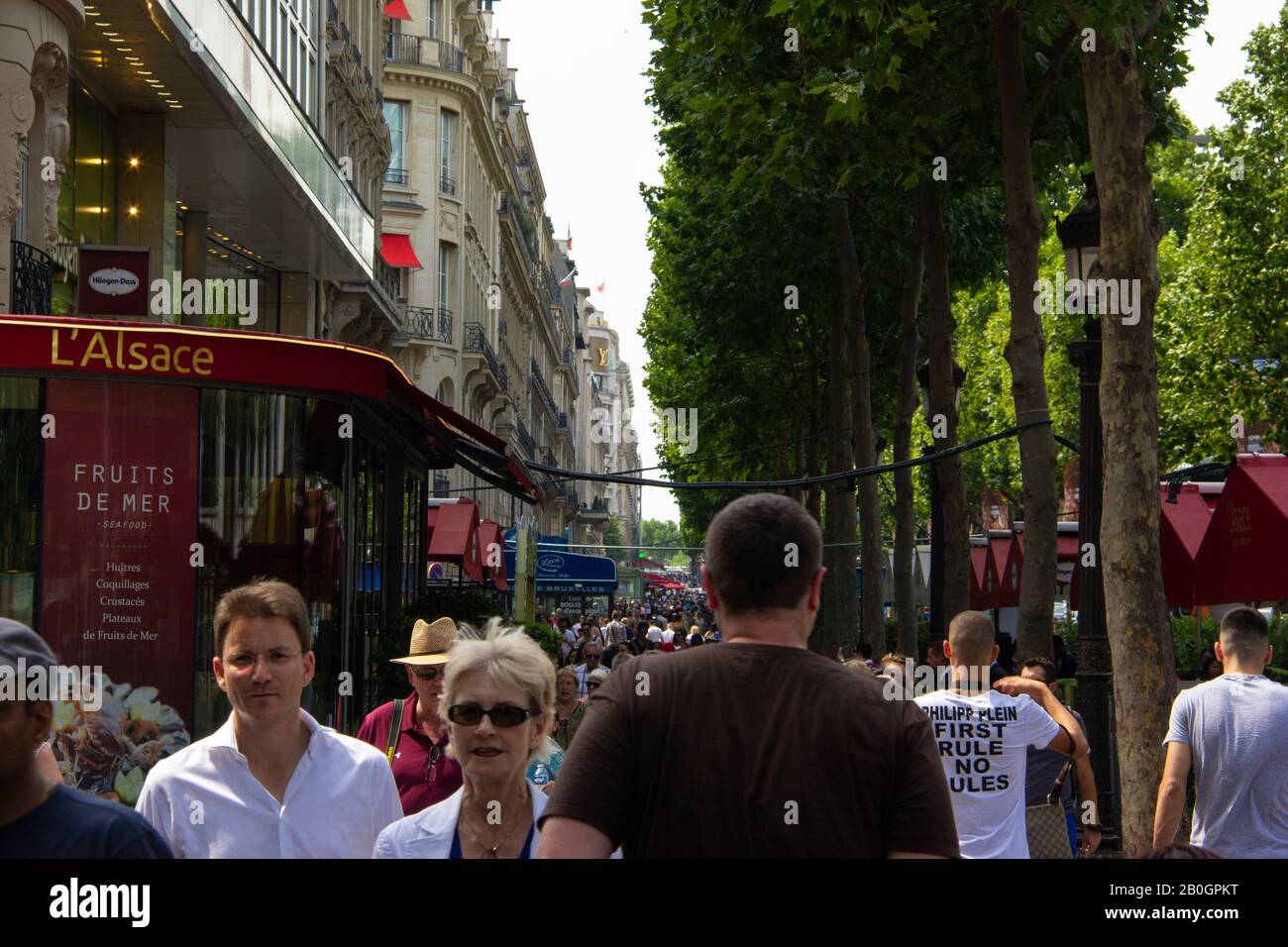 Champs Élysée Paris Stockfoto