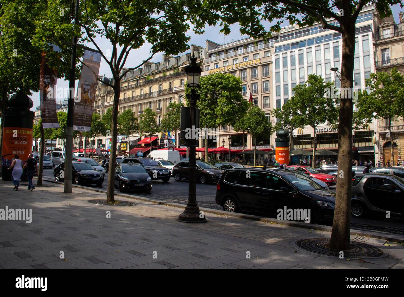 Champs Élysée Paris Stockfoto