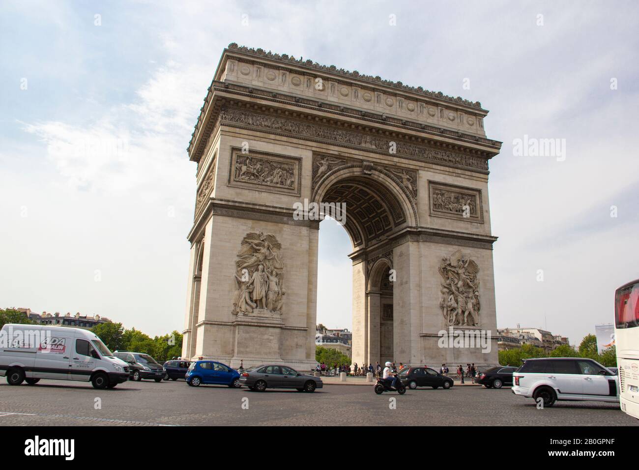 Arc de Triomphe, Paris Stockfoto