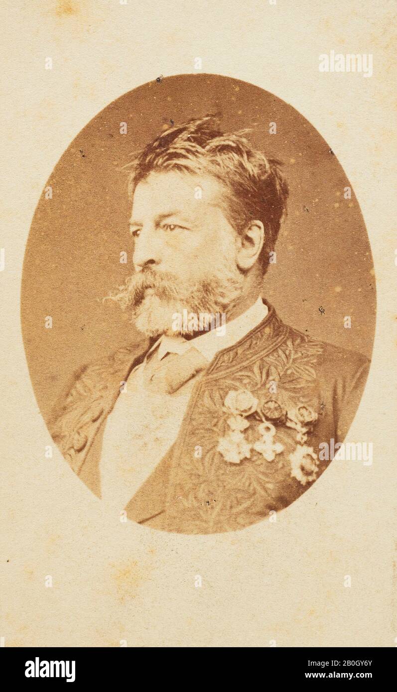 Robert Jefferson Bingham, Brite, starb 1870, Jean-Louis-Ernest Meissonier, Carte-de-Visite, 1861-70, Albumen drucken aus nassem Kollodion negativ, Bild: 3 9/16 x 2 3/16 Zoll. (9,1 x 5,6 cm Stockfoto