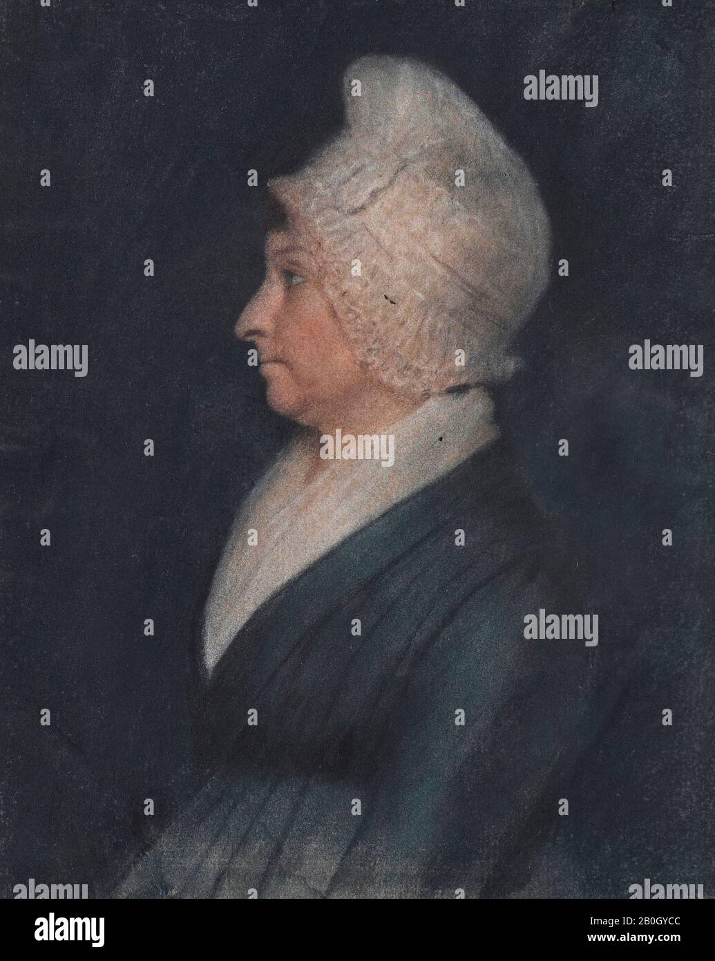 Zugeschrieben James Sharples, Amerikaner, 1751 oder 1752, gestorben im Jahre 1712, Porträt von Catherine Casine Gilbert, c 175-1805, Pastell auf Papier, 9 1/4 x 6 5/8 Zoll (23,5 x 16,8 cm Stockfoto