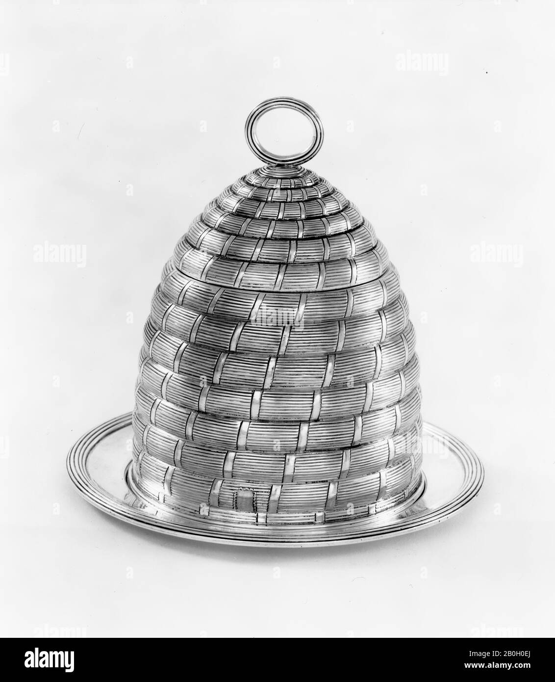 Robert Sharp, Englisch, frei 1757; gestorben im Jahre 1800, Honey Pot and Stand, 1799/1800, Paketvergoldetes Silber Stockfoto