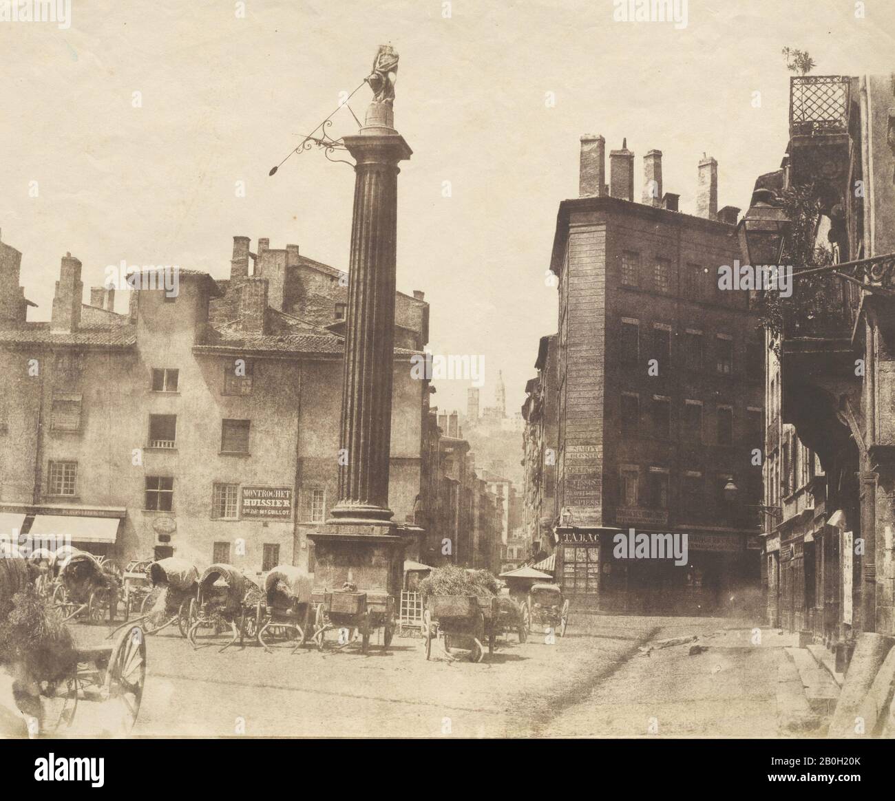 Louis-Antoine Froissart, Französisch, 18-1860, Blick auf Lyon, 1850er Jahre, Salzdruck, 10 9/16 × 12 3/16 Zoll. (26,9 × 31 cm Stockfoto