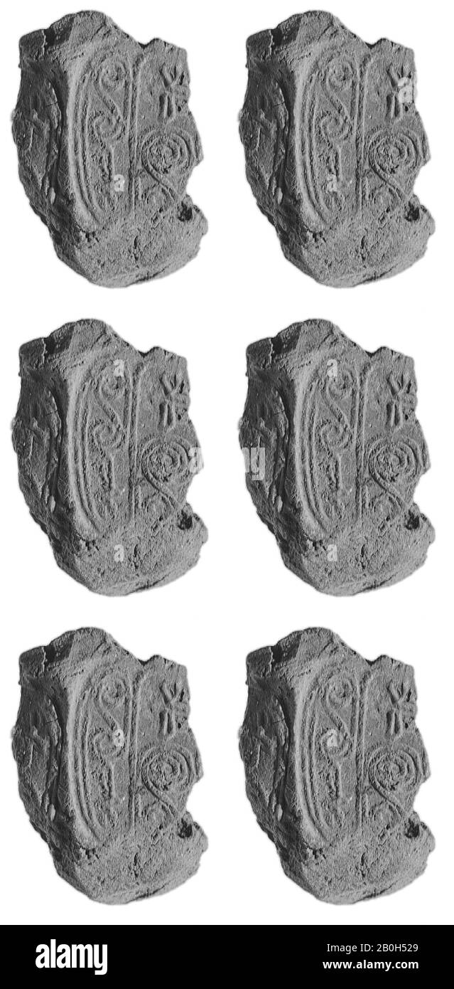 Sealing, Reich der Mitte, Dynastie 12-13, ca. 2030-1640 v. Chr., Aus Ägypten, Memphite Region, Lisht South, Pyramid Complex of Senwosret I, North Temple Gateway, 1913-14, Clay (unbefeuert) Stockfoto