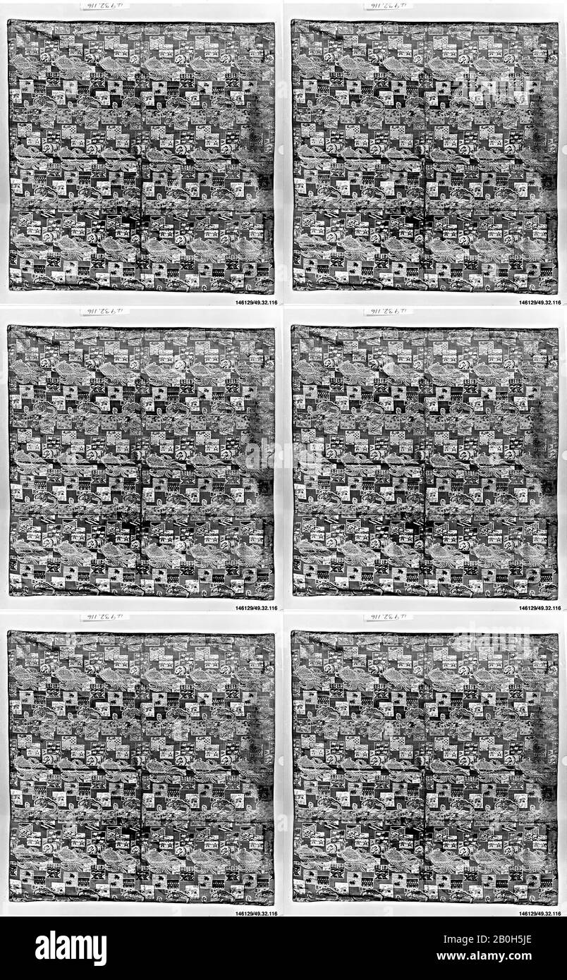 Altartuch, Japan, 19. Jahrhundert, Japan, Seide, 27 3/4 x 26 1/2 Zoll (70,48 x 67,31 cm), Textil-Backofen Stockfoto
