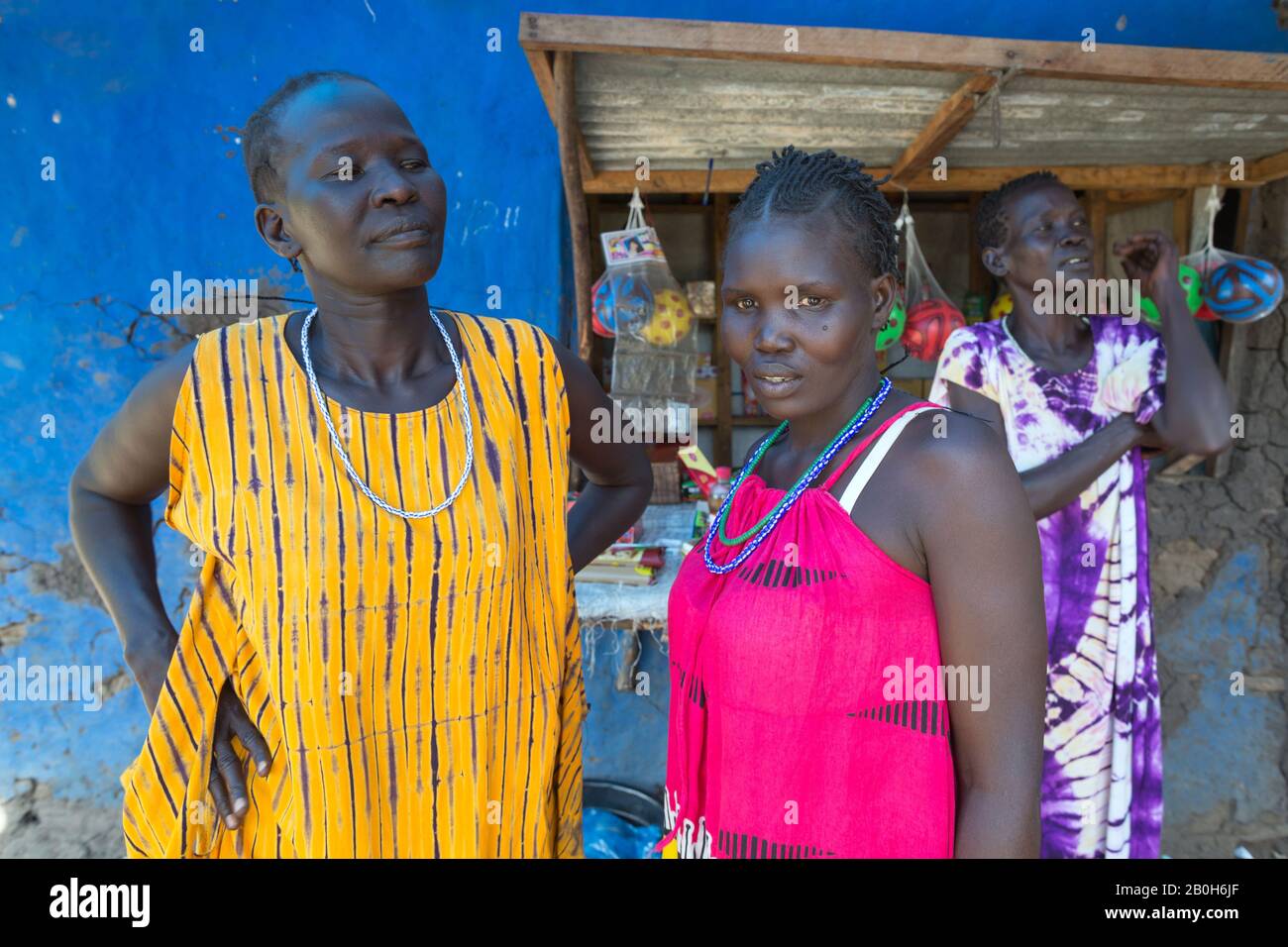 30.10.2019, Opanya, Gambela, Äthiopien - Teilnehmer des Mikrofinanzprojekts der DASC (Development and Social Services Commission) Stockfoto