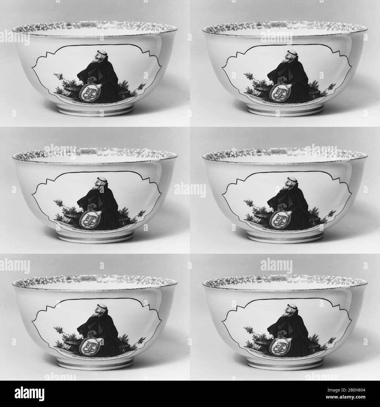 Meißener Manufactory, Bowl, Deutsch, Meissen, Meißener Manufactory (deutsch, 1710-heute), ca. 32-40, Deutsch, Meissen, Hartpaste Porzellan, 3 3/16 × 6 3/8 Zoll. (8,1 × 16,2 cm), Ceramics-Porzellan Stockfoto