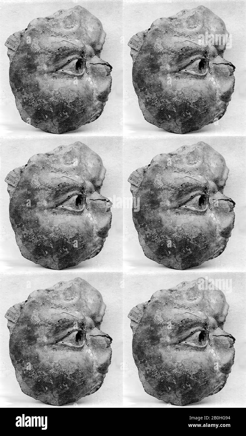 Fragment: Kopf des buddhistischen Bildes, Japan, Nara-Zeit (710-794), Datum 8. Jahrhundert, Japan, trocken lackierter Lack (Kanshitsu), H. 6 Zoll (15,2 cm), Skulptur Stockfoto