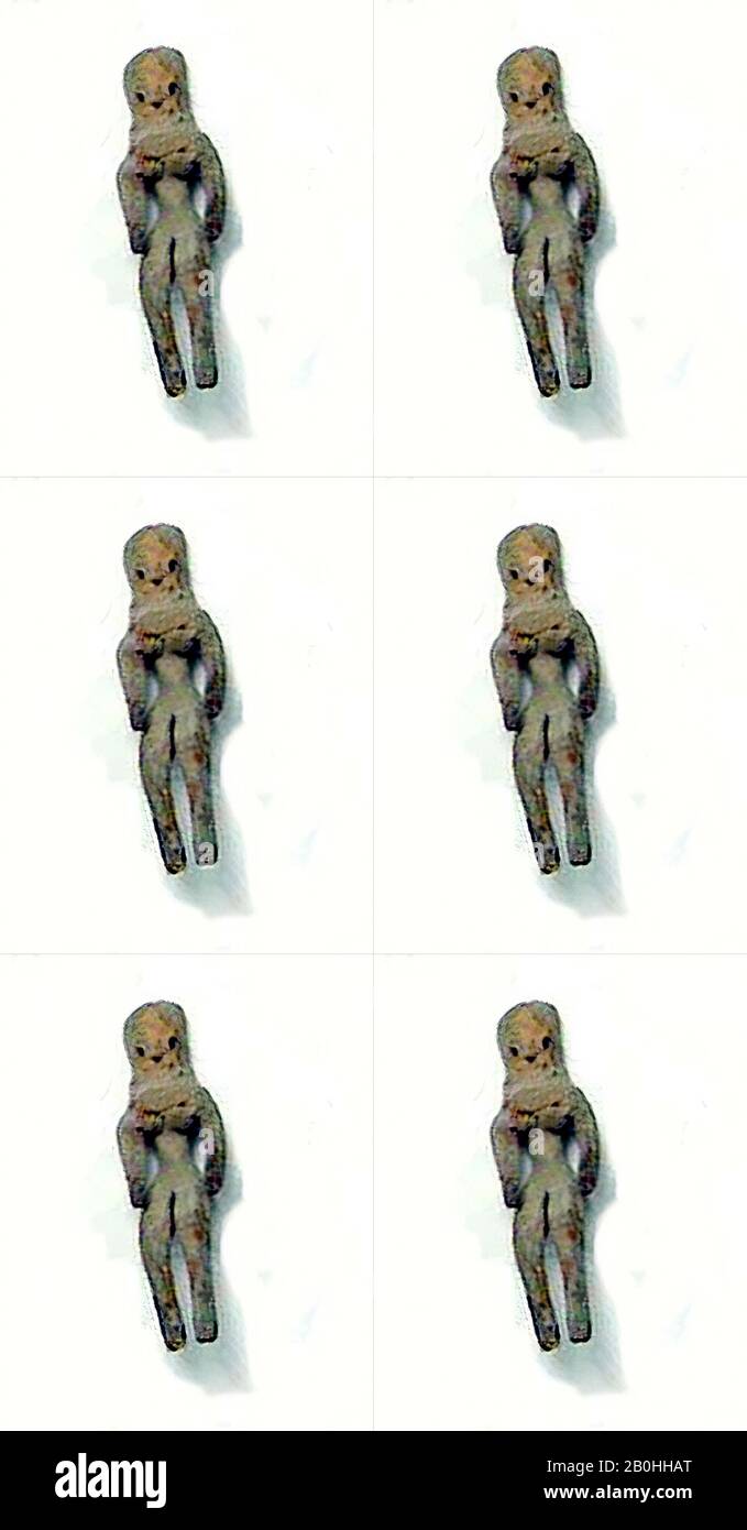 Abbildung der Fruchtbarkeitsgottheit, Baluchistan, Ca. 2700-3000 v. Chr., Baluchistan, Terrakotta, 5 1/8 Zoll (13 cm); W. 1 3/4 Zoll (4,4 cm); D. 1 1/4 Zoll (3,2 cm), Keramik Stockfoto