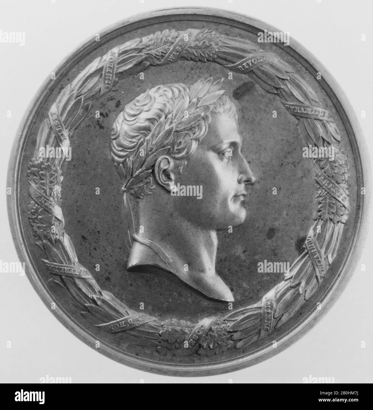 Napoleon, Französisch, 181, Französisch, Bronze, Struck, Durchmesser: 2 11/16 Zoll. (6,8 cm), Medaillen und Plaketten Stockfoto